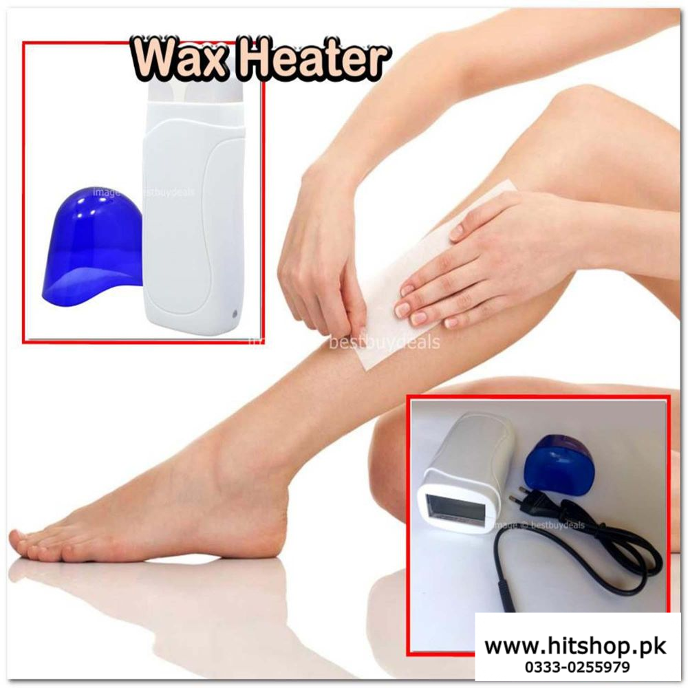 6 In 1 Roll On Refillable Depilatory Wax Heater Waxing Hair Removal Kit